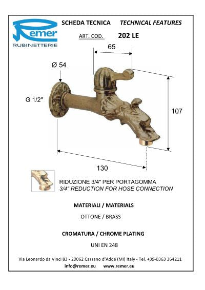 ROBINET GARGOUILLE JARDIN OU FONTAINE
