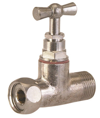 ROBINET CHASSE D'EAU WC DROIT CHROME