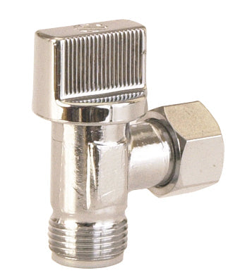 ROBINET CHASSE D'EAU WC EQUERRE CHROME 1/4 TOUR