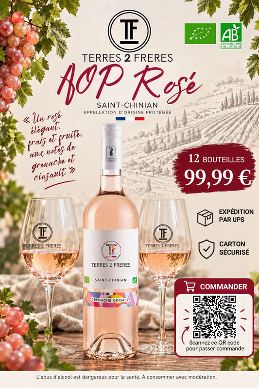 12 BOUTEILLES - AOP SAINT CHINIAN ROSE