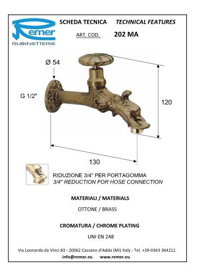 ROBINET GARGOUILLE JARDIN OU FONTAINE